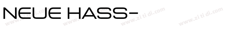 neue hass字体转换